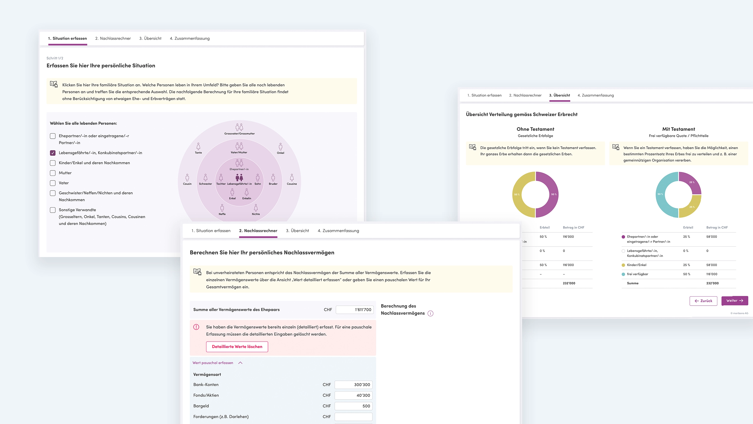 Moribono User Interface